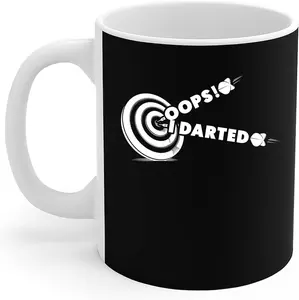 Dart Lovers Mug Funny Dart Player Oops I Darted Sports Gift Coffee Mug 11oz