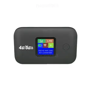 Travel WiFi Hotspot with SIM Slot 4G 5G Mobile 300Mbps LED Display Stable Connection Supports 10 Devices Outdoor RV