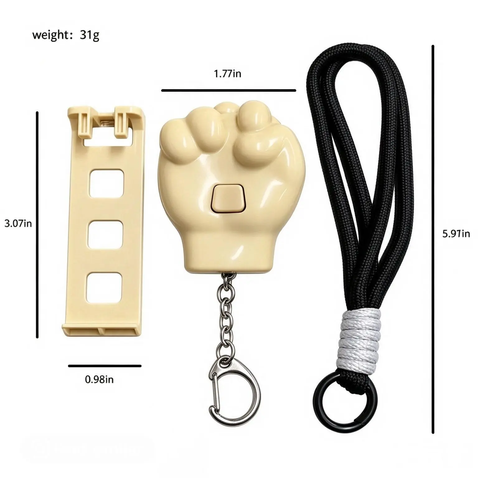 3-in-1 Funny Middle Finger Fidget Keychain,Pop-Up Rude Hand Gesture Toy with PhoneStand & Lanyard, Sarcastic Stress Relief Gadget, Novelty Gift for Adults, Friends & Coworkers