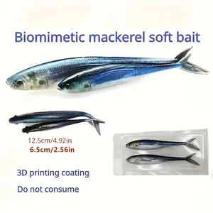 2pcs Lifelike Soft Baits: Fork Tail Swimbait, Fishing Accessories - PVC Material Lure