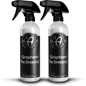 Graphene Tire Dressing - Deep Black Finish W/Graphene Non   Detailing Use W/Tire Applicator After Tire Cleaner & Wheel Cleaner | Ceramic Coating Like Tire Protection (2-Pack)