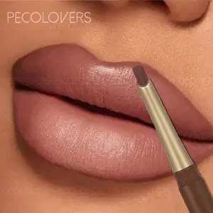 1PC 2-in-1 Lip Liner and Lipstick Pencil - Moisturizing Semi-matte Formula, for Precise Lip Lining and Color Filling, Slanted Mouth Design, Soft Texture, Waterproof Non-stick Cup, Smooth and Easy To Apply, Valentine's Day and Mother's Day Gift, Lipliner