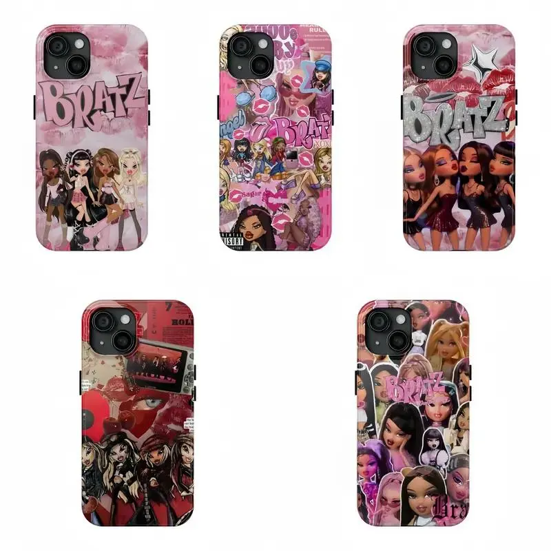 Bratz Girl Phone Case | Y2k Girl Phone Case | Gifts For Women | Cartoon Phone Case For iPhone17 16 15 14 13 12 11 X 8 7 SE, Gift for him, Gift for her