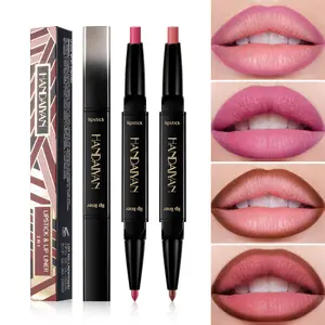 Matte Waterproof Lip Liner Pencil, Lipliner, Easy to Apply, Dual-Ended Lip Color, Christmas Holiday Makeup, Single Item Pack