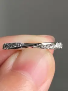 Classic Simple Twisted Arm X-shaped Women's Ring Suitable for Daily Parties, Banquets, Engagement Brides, Wedding Ladies, Jewelry, Valentine's Day Gifts