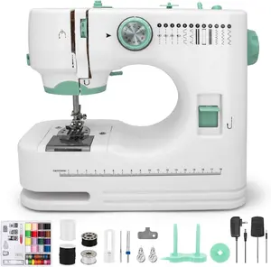 Sewing Machine for Beginners with 12 Built-in Stitches, 6 Included , Portable Sewing Machine with Foot Pedal, High-Low Speeds