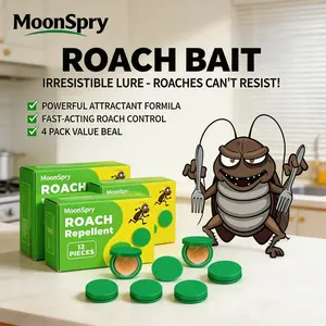 MoonSpry Roach Repellent, Domestic Dormitory Kitchen Powerful Cleaning Cockroach Exterminator Cockroach Gel Bait Pest Control Kit Rodent Repellent Pouches for Indoor & Outdoor Multi-Surface Microfiber Floor Mop roach killer indoor infestation