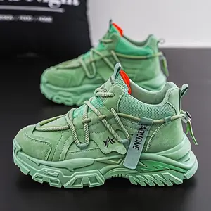 Men's High-Top Sneakers - Versatile, Stylish & Comfortable with Thick Sole for Casual Wear & Running, Chunky Shoes