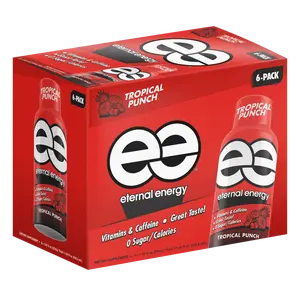 Eternal Energy Premium Energy Shot, Tropical Punch, 1.93 fl oz, 6 count