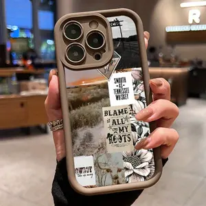 Case for iPhone 16 Pro Max 15 Plus 14 13 12 11 XS XR Cowboy-inspired Pattern Pocket Pocket-Friendly Shockproof Silicone Protective Softcase