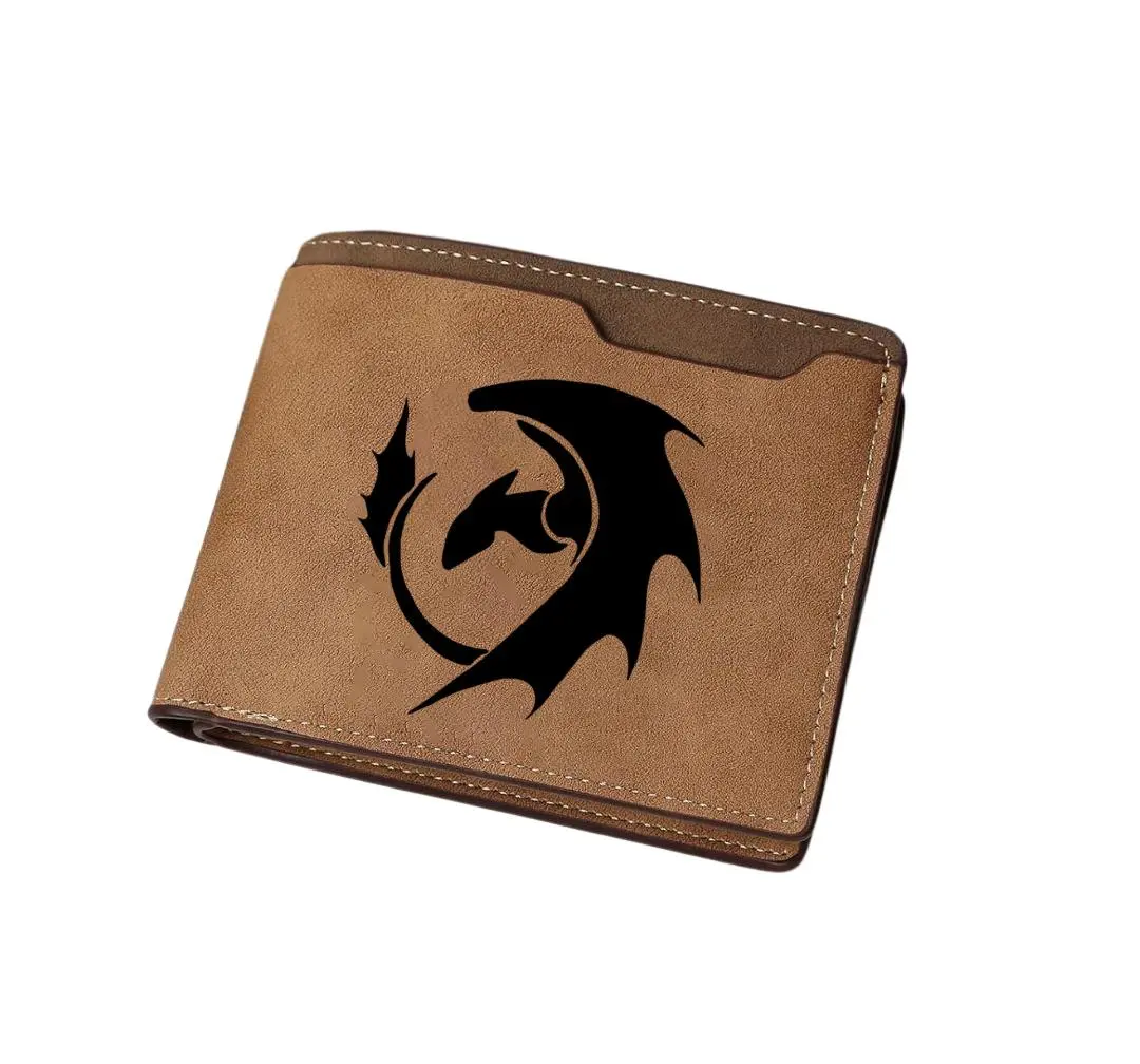 Charizard Silhouette Leather Wallet, Anime, Manga, personalized item, comic character, cartoon, iconic anime, Dragon, gift Craft leather wallet,Slim Wallet,Minimalist,Men’s Wallet,Card Holder,Trendy 2025,Luxury