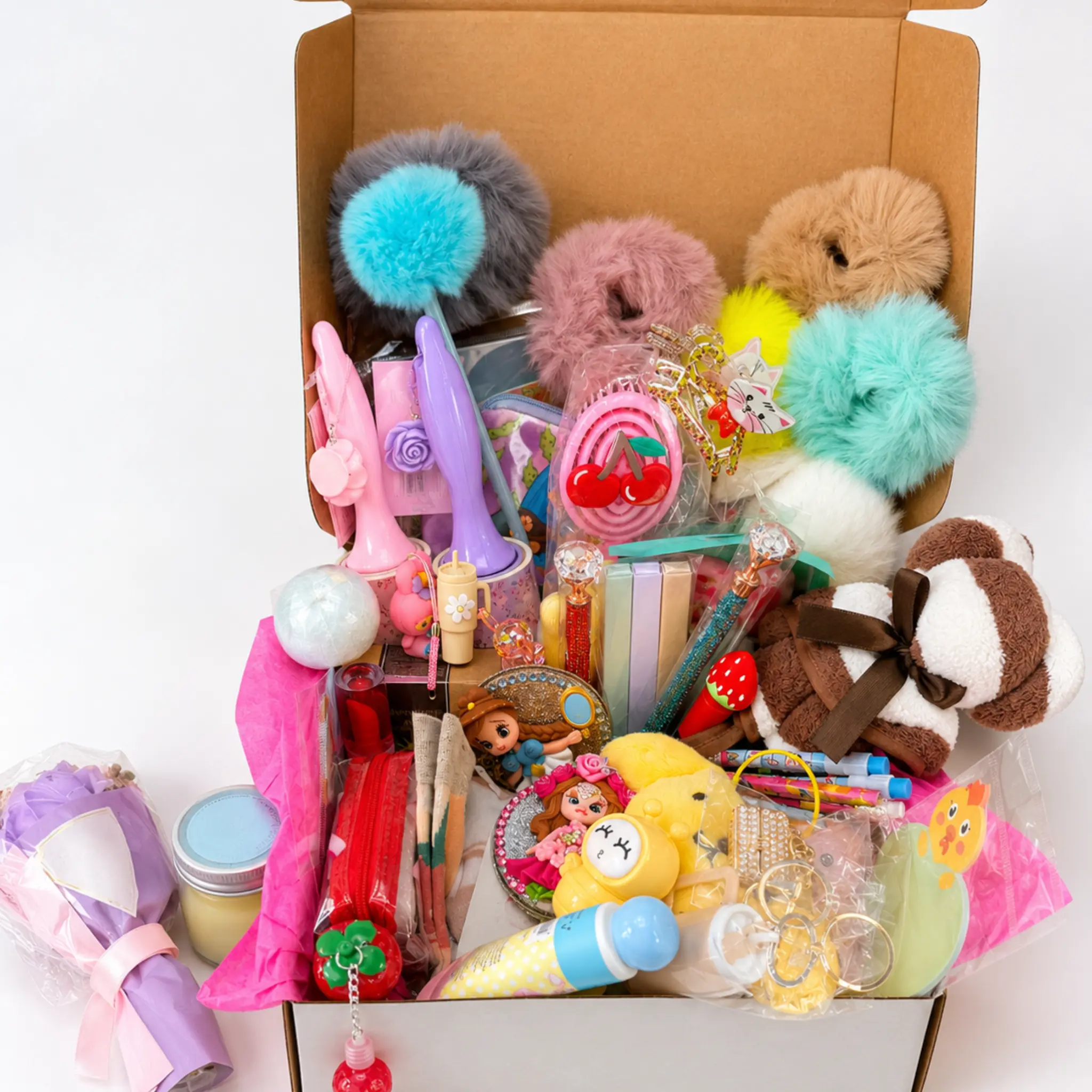 Kawaii Mystery Scoop – 40+ Surprise Items with Plush Gift | 2 Scoops