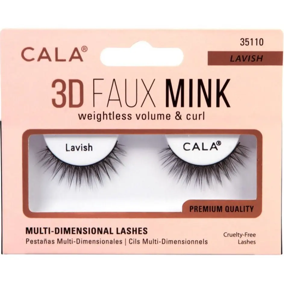 CALA 3D Faux Mink Lashes: Lavish
