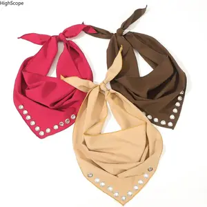 Women’s Hollow Eye Triangle Scarf – Lightweight Luxury Fabric, Versatile Head Scarf, Neck Wrap & Bag Decoration, Breathable & Stylish for Daily, Party & Street Wear