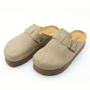 Chic Birken  Shoes [Synthetic Clogs] Synthetic Women's Platform Clogs | Cork Footbed Mules Potato Shoes