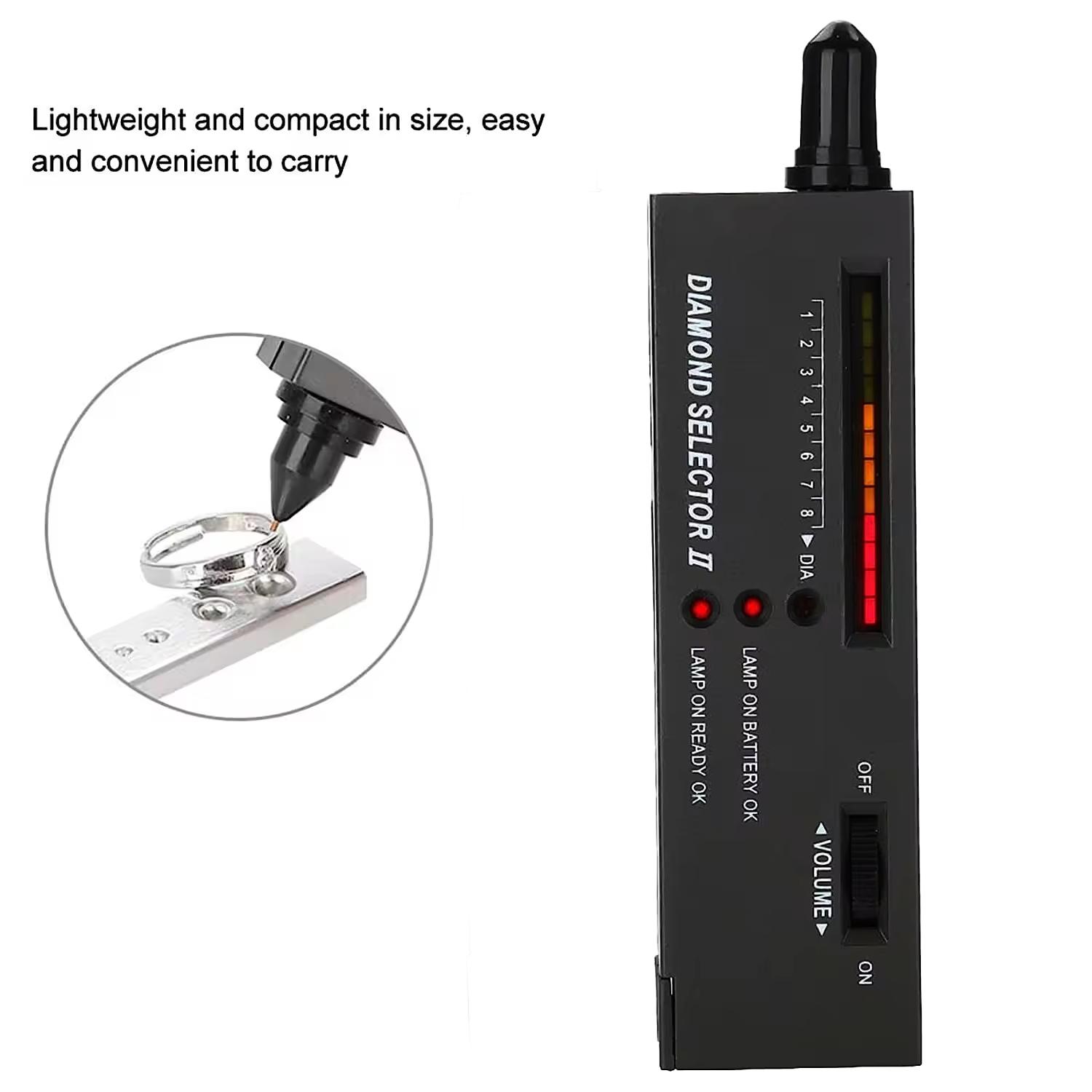 Professional Diamond Tester Pen Kit - Portable Diamond Selector II for Diamond, Moissanite & Gemstone Testing