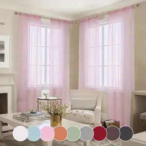 4pcs Set of Solid Color Green Gauze Curtains with Hazy Filter, Dreamy Room Partition for Living Room/ Bedroom/ Balcony