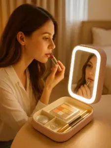 Makeup Storage Box With LED Light