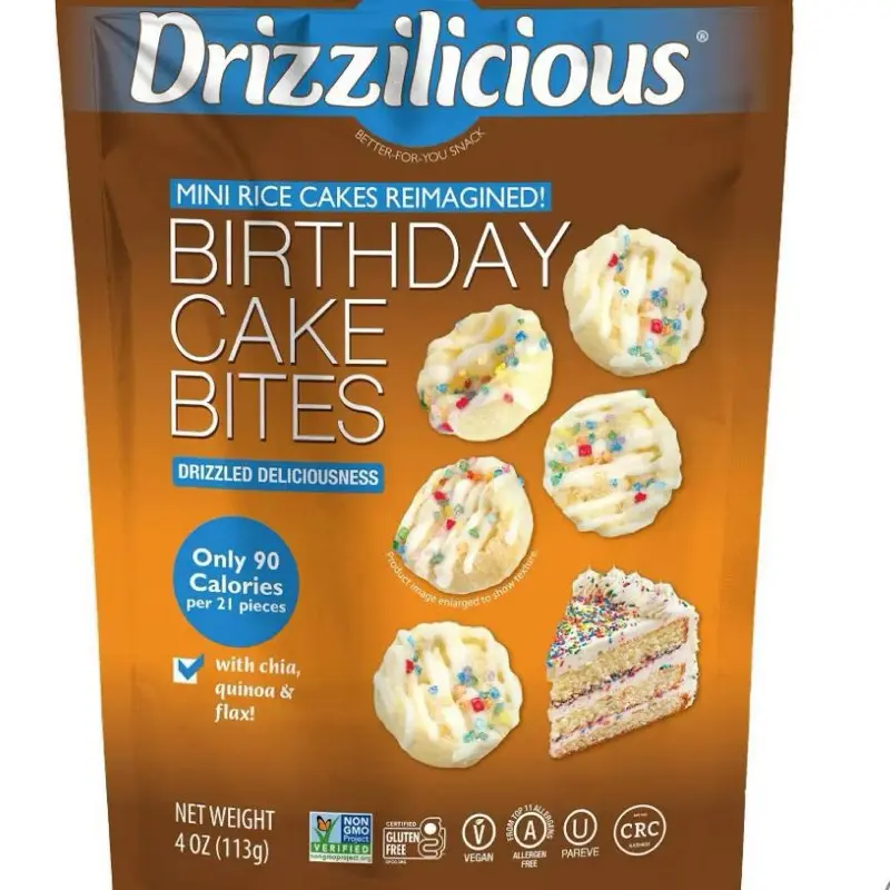 Drizzilicious Mini Rice Cakes – Light & Crispy Snack, 90 Calories per Serving, Multiple Flavors Available Drizzilicious Mini Rice Cakes – Light & Crispy Snack, 90 Calories per Serving, Multiple Flavors Available