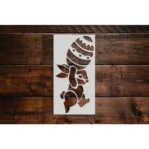 Easter Bunny and Egg Stencil - Art and Wall Stencil
