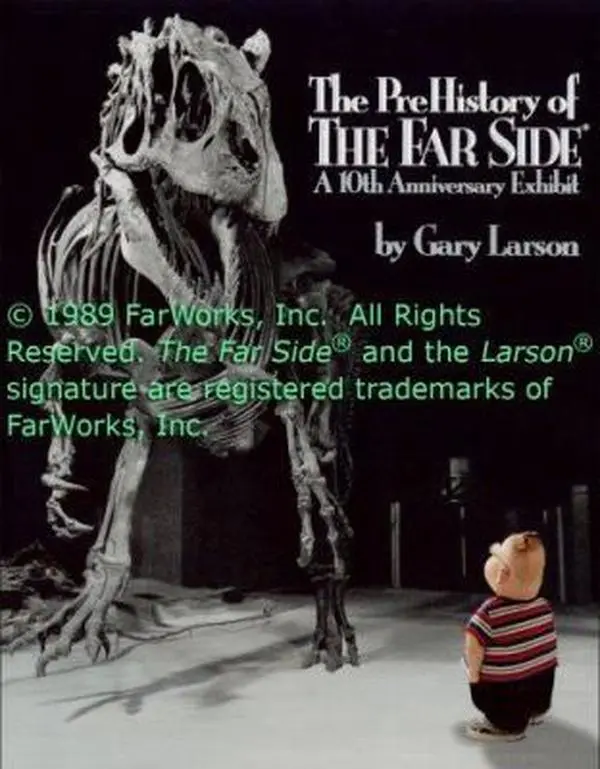 USED Book - The Prehistory of the Far Side: A 10th Anniversary Exhibit by Larson, Gary (Paperback) - english