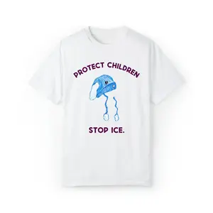 Protect Children Stop ICE Tshirt, Anti-ICE Activist Shirt, Feminist Equality Top , Anti Fascism
