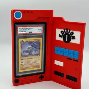 Red Graded Card Display Case – Works With PSA/CGC/Beckett (graded card not included)