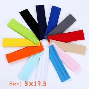 9PCS New Candy-Colored Headbands, Solid Color Elastic Sports Headbands, Hair Ties, Fitness Yoga Sweatband Headbands, Hair Accessories