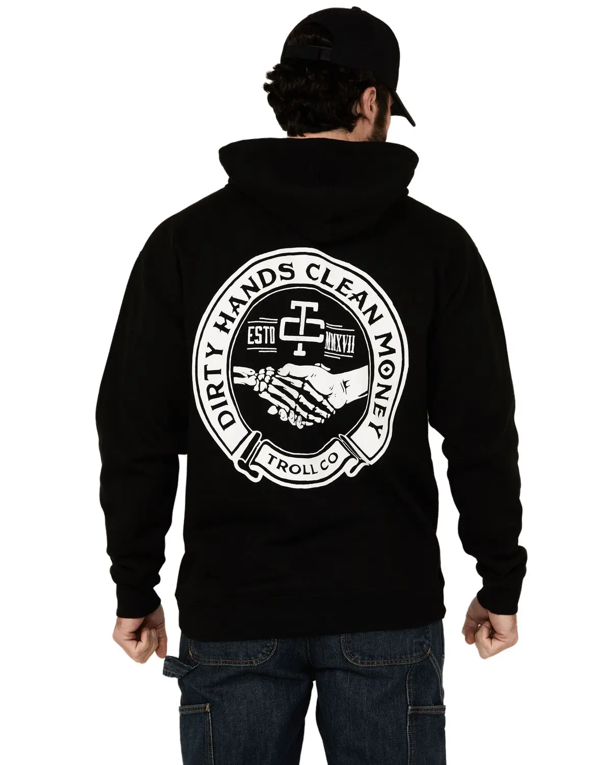 Troll Co Men's Men'S Haggler Hooded Sweatshirt - Tc0534-Blk