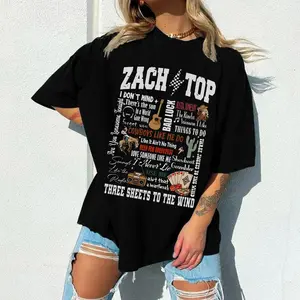 Zach Top Shirt, Cute Country Music Tee, Men Women Gift Apparel, Southern Concert Merchandise, Music Lover Gift, Zach Top Merch