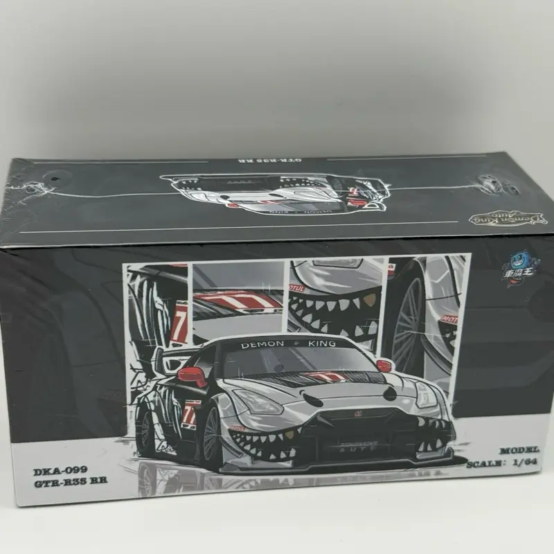 Demon King GTR-R35 Skeleton Livery Diecast Model Car, Collectible Entertainment Toy