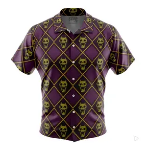 Yoshikage Kira Killer Queen Jojo's Bizarre Adventure Hawaiian Shirt | Cool Anime Vibes for Men & Fans