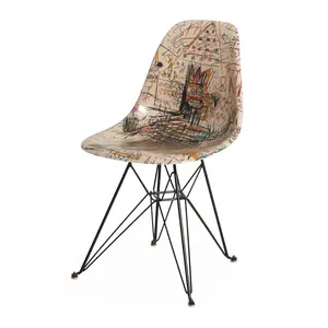 Case Study® Fiberglass Jean-Michel Basquiat Connect the Dots Eiffel Side Chair