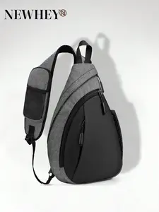 Men's Waterproof Bag Lightweight Men's Bag Shoulder Bag With Mobile Phone Holder, Crossbody Anti-theft Backpack for Hiking, Walking, Traveling