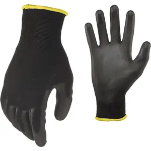 Gorilla Grip Anti-Skid Firm-Grip Gardening Work Gloves for Men, All-Purpose Polymer Palm, Reliable in Wet Dry Oily Conditions, Medium Size, 5 Pairs, Black Blue | 25041-25, Anti-Skid Gardening Gloves, Firm-Grip Gardening Gloves