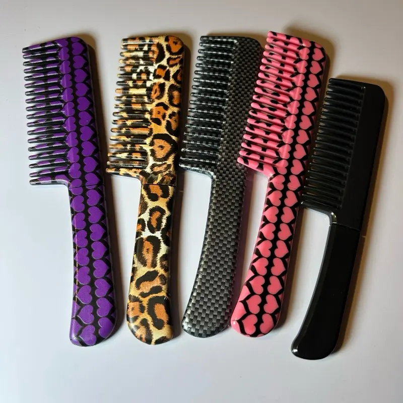 Discreet Comb Letter Opener with Colorful Print Design for Everyday Tasks and Minimalist Living Lightweight Durable Easy to Carry in Pocket or Purse