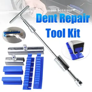 Paintless Dent Repair Tool Set, Sliding Hammer Reverse Puller, Durable Blue Push Rod, Manual Tools for Car Panel Minor Hail Damage, Car Dent Remover