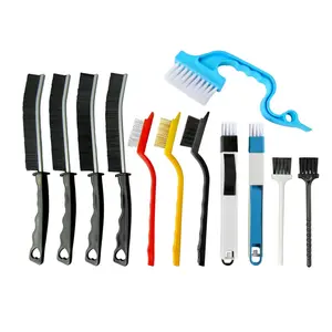 9Pcs Hard Bristle Crevice Cleaning Brush-Thin Gap Cleaning Brush, Small Cleaning Brush, Grout Brush, Kitchen Brush, Cleaning Tools for Toilet, Bathroom, Home, Bathtub, Sink, Household, Window - Home Improvement.