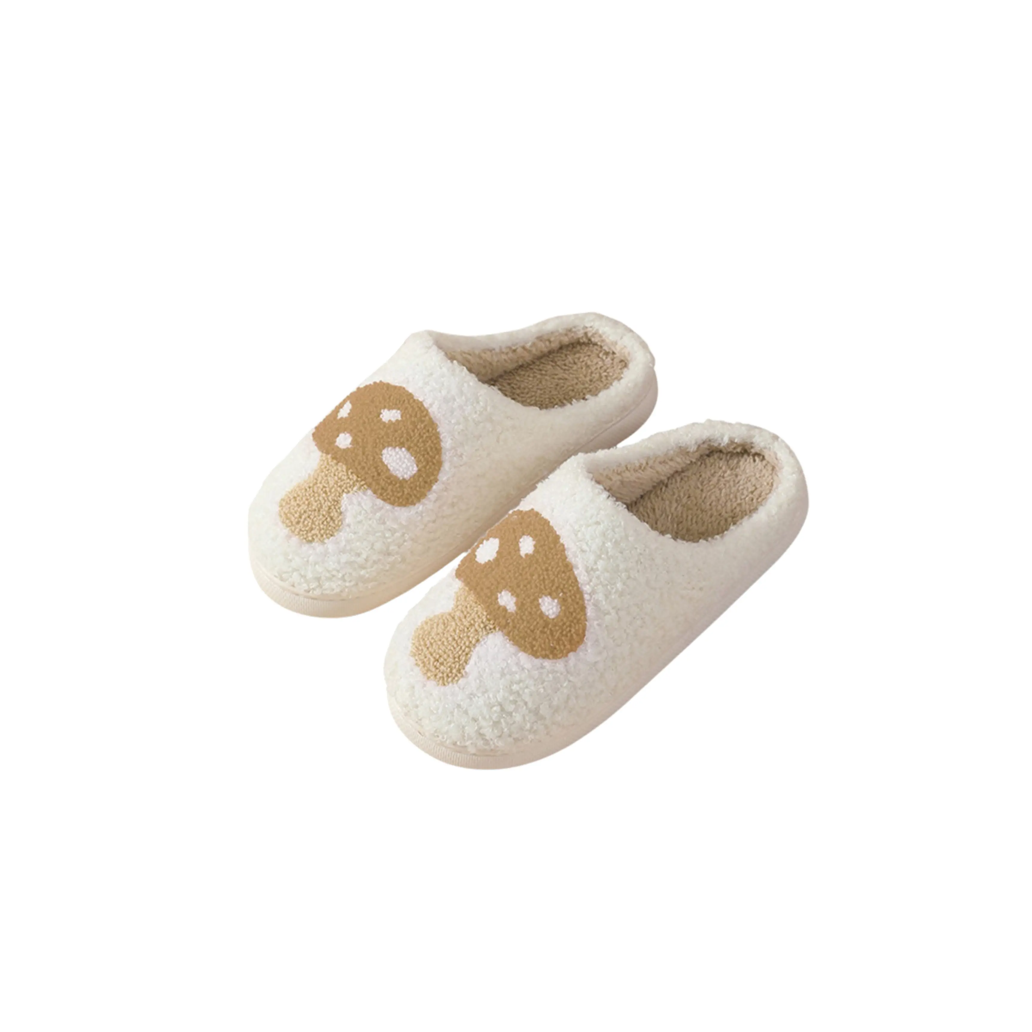 Mushroom Plush Slippers