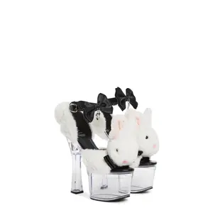 Plush Paws Platform Heels - Playboy Bunny Plush Paws Platform Heels - Playboy Bunny