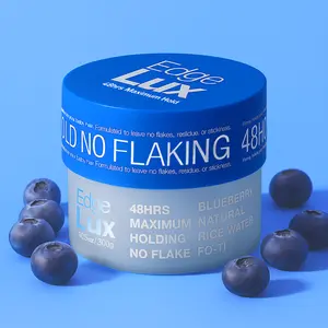 Lux Collection Edge Lux 48 Hour Maximum Hold Edge Tamer Blueberry Scented Conditioning Gel with Natural Ingredients for Strong Lasting Hold