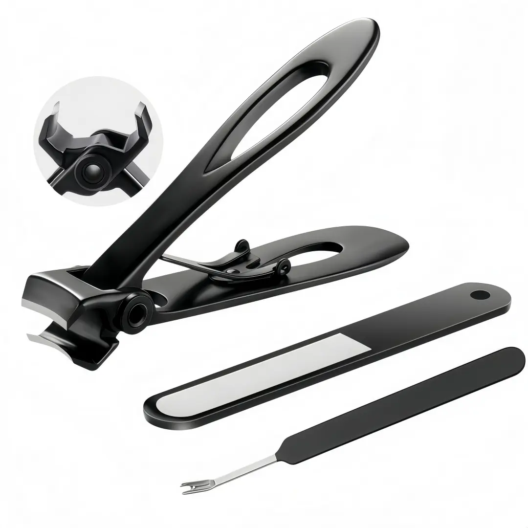 LMMAKE 3PCS 17mm Wide Jaw Toenail Clippers for Thick Toenails, Heavy-Duty Stainless Steel Manicure Kit with Ergonomic Handle for Seniors, Men and Women, Nails Set, Thick Nails, Precise Cut