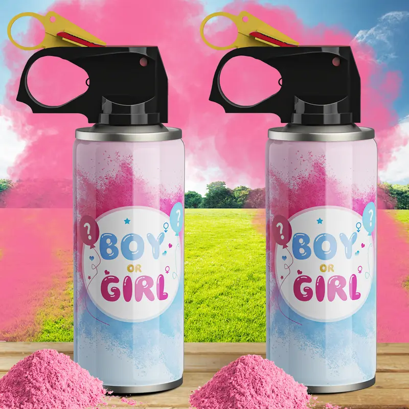 Gender Reveal Spray  Boys and Girls Gender Reveal Party, Powder blaste,  Birthday party, cheerleading