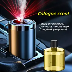 Smart Car Air Freshener - Long-Lasting Diffuser for Men with Auto On/Off, 3 Adjustable Modes, and RGB Music Syncing Light - Perfect for Car, Bedroom, and Office