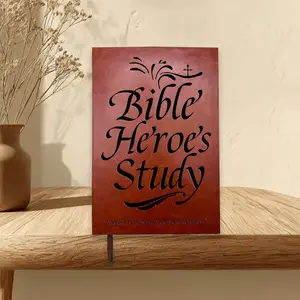 Bible Heroes Study Notebook Layflat Design Personal Devotion Journal for Prayer and Faith Reflection