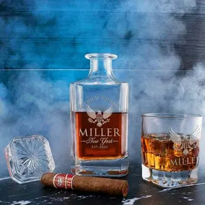 Father's Day State Whiskey Decanter Set, 25 Custom Logo