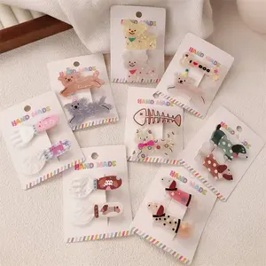 DIY Handmade hair clip so cute Ladies' hair clip