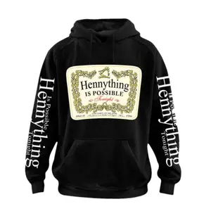 Graphic Hoodie Hennything Is Possible Gift Hennything is Possible Shirt Unisex Crewneck T-shirt Hennessy Crewnecks Hoodies Men Women Vintage Graphic Tee