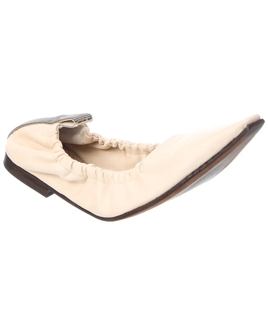 Brunello Cucinelli Leather Flat
