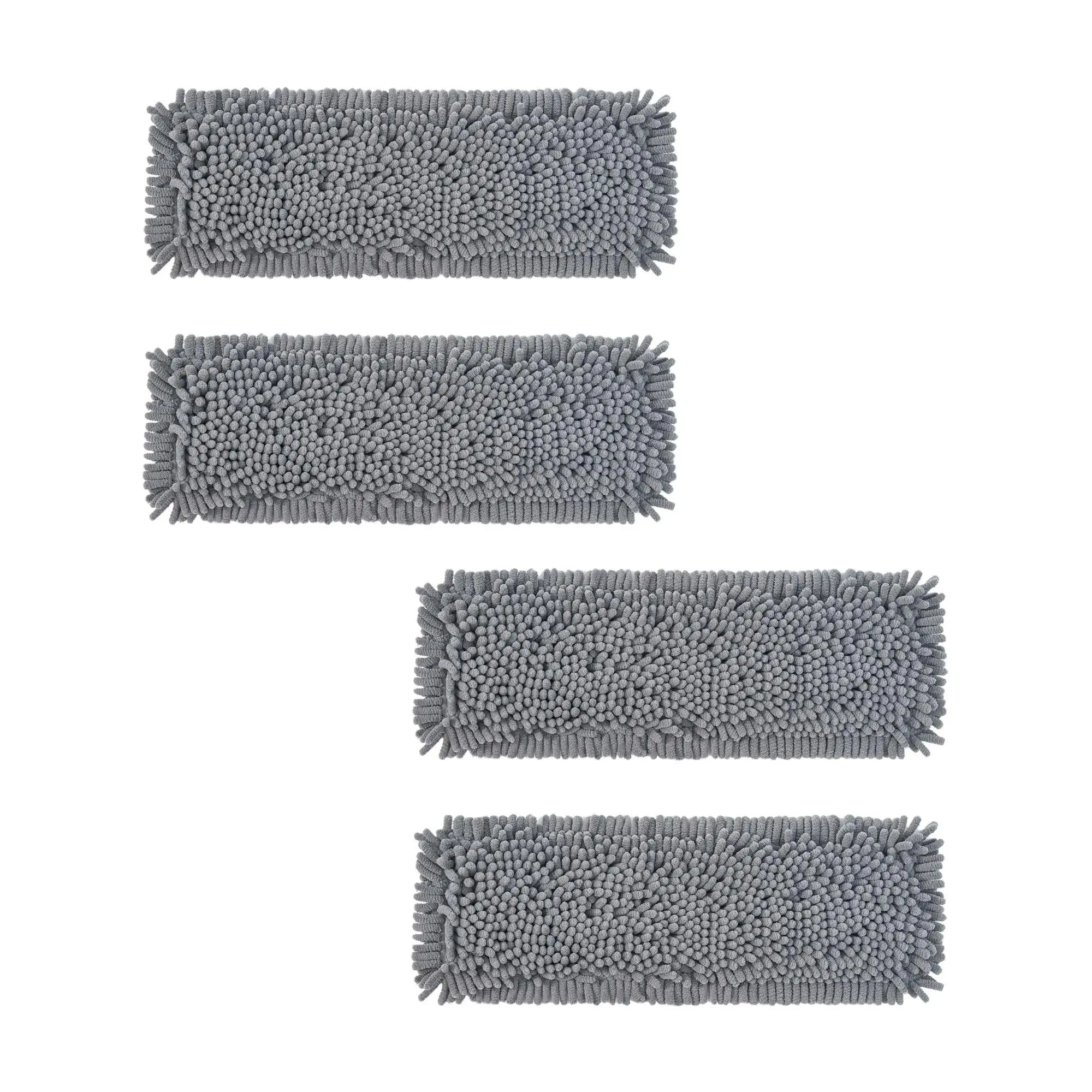 True & Tidy 4pc Chenille Mop Pad Replacement Set for SWEEP-180